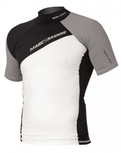 Magic Marine Energy Rash Vest Short Sleeve Grey