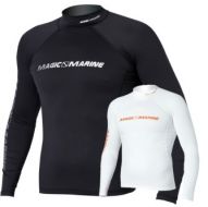 Magic Marine Cube Rash Vest Long Sleeve Black
